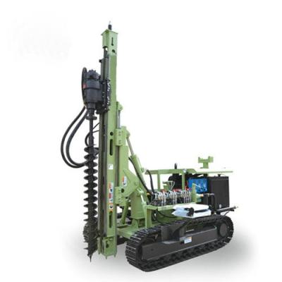 China Hydraulic Solar Pile Driver Machine 56KW Host Power 20m - 120m Bore Depth for sale