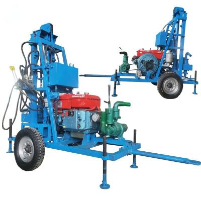 China Two Wheels Portable Water Well Drilling Equipment 22HP Power 150m Drilling Depth for sale