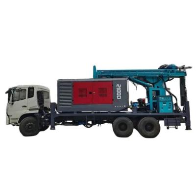 China 300m Depth Truck Mounted Water Well Drilling Rig 80km/h 266HP Load Vehicle Engine for sale