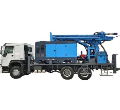 China 450m Depth Hydraulic Water Well Drilling Rig Truck 266HP Load Vehicle Engine for sale