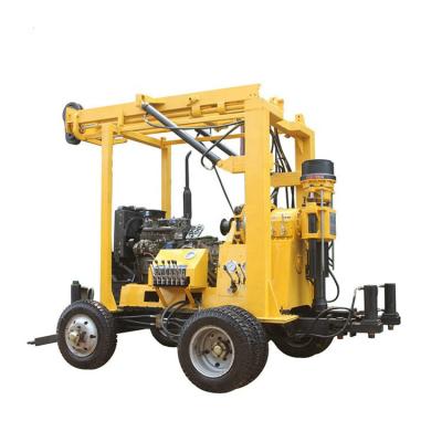 China Wheeled Borehole Drilling Machine 51HP Diesel Engine Borehole Drilling Rig 1600kg for sale
