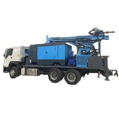 China 500m Depth Well Drilling Rig Water Trucks 266HP Load Engine 40 - 130rpm Rotary Speed for sale
