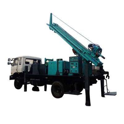 China 280m Depth Truck Mounted Water Well Drilling Machine 210HP Load Vehicle Engine for sale
