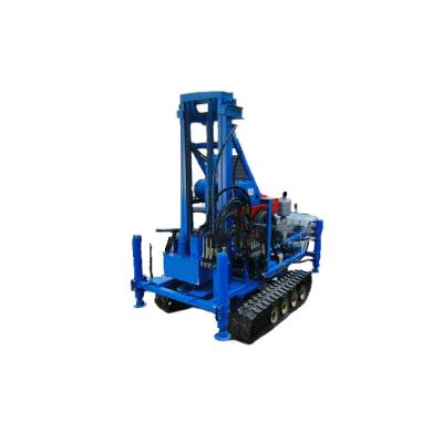 China Rubber Crawler Portable Water Well Drilling Machine 22HP Diesel Motor 150m Depth for sale