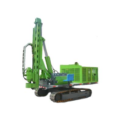 China 85KW Crawler Mounted Solar Pile Driver 4 Cylinders 20 - 100m Bore Depth for sale