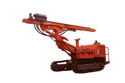 China 80m Drilling Depth DTH Drilling Rig 102HP Diesel Engine Blast Hole Drill Rigs for sale