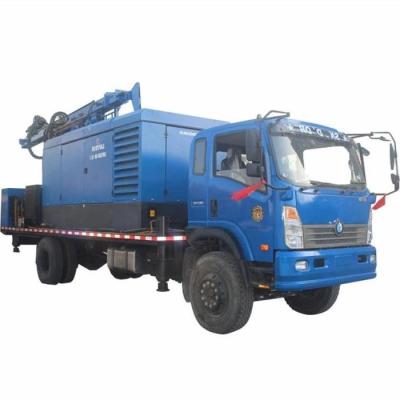 China 300m Depth Water Well Drilling Rig 266HP Load Vehicle Engine 115 - 350mm Dia for sale