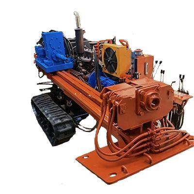 Китай 62 кВт дизельный двигатель мини буровой установка HDD гидравлическая буровая установка для скважин для воды 2,2 т продается