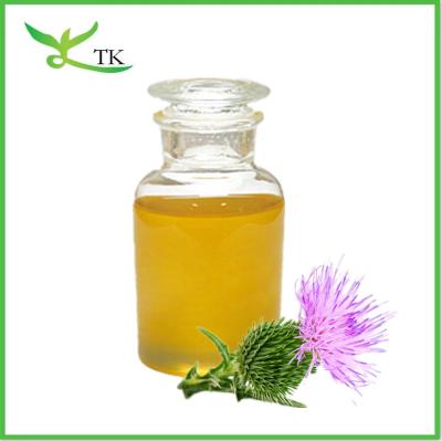 China Natural Cold Pressed Silybum Marianum Seed Oil For Liver Protection Milk Thistle Seed Oil for sale