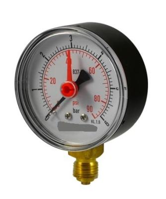 China Abs Case Standard Pressure Gauge 40mm 50mm 63mm Dry Manometer for sale