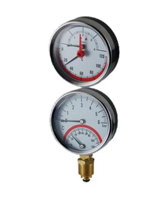 China 63mm  80mm Thermo Manometer 0-4bar With Back Connection for sale