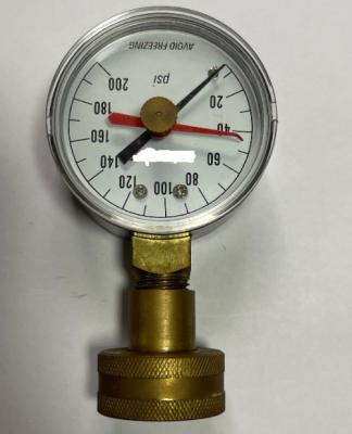 China 2 Inch 50mm Water Test Pressure Gauge 0-300 Psi 200psi 100psi for sale