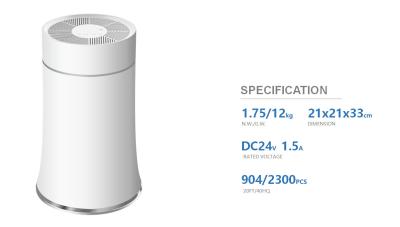 China PM2.5 Anion Air Purifier Low Noise FDA Cleared Medical Air Purifier for sale