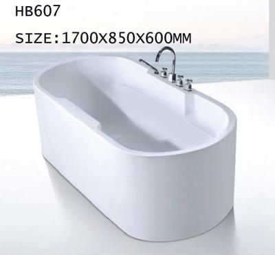 China acrylic Bathtubs, freestanding Bathtub without faucet , hand shower HB607 1700X850X600 for sale