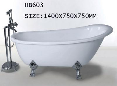 China Bathtubs, freestanding Bathtub without faucet , hand shower HB603 1400X750X750 for sale