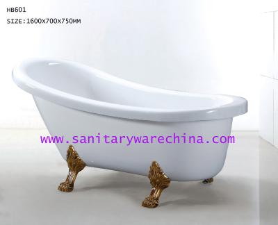 China Bathtubs, freestanding Bathtub without faucet , hand shower HB601 1600x700x750 for sale