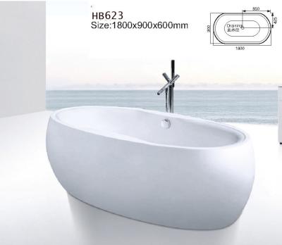 China Bathtubs, freestanding Bathtub without faucet , hand shower HB623 for sale