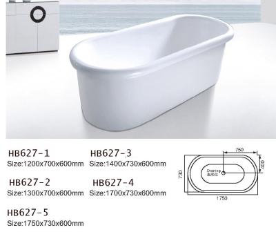 China Bathtubs, freestanding Bathtub without faucet , hand shower HB627 for sale
