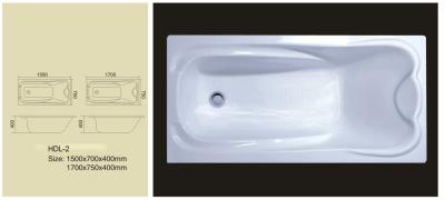 China Acrylic bathtub, simple bathtub, common bathtub,sanitary ware, bathroom bath tub HDL-02 for sale