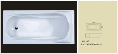 China Acrylic bathtub, simple bathtub, common bathtub,sanitary ware, bathroom bath tub HDL-07 for sale