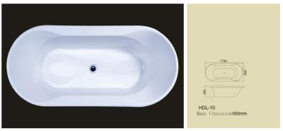 China Acrylic bathtub, simple bathtub, common bathtub,sanitary ware, bathroom bath tub HDL-10 for sale
