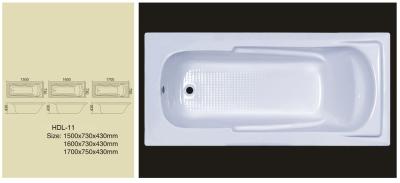 China Acrylic bathtub, simple bathtub, common bathtub,sanitary ware, bathroom bath tub HDL-11 for sale