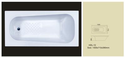 China Acrylic bathtub, simple bathtub, common bathtub,sanitary ware, bathroom bath tub HDL-12 for sale
