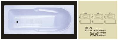 China Acrylic bathtub, simple bathtub, common bathtub,sanitary ware, bathroom bath tub HDL-20 for sale