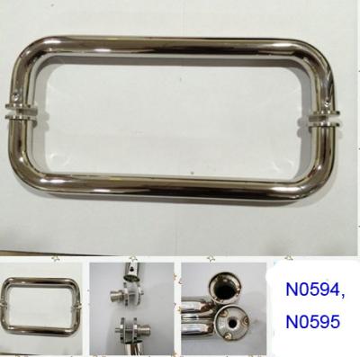 China SUS304 Polished Chrome shower handle / glass door handle N0594,N0595 for sale