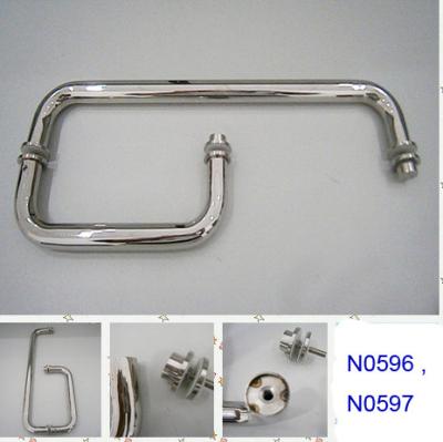China SUS304 Polished Chrome shower handle / glass door handle N0596 ,N0597 for sale