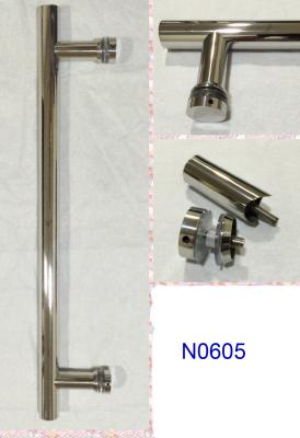 China SUS304 Polished Chrome shower handle / glass door handle N0605 for sale