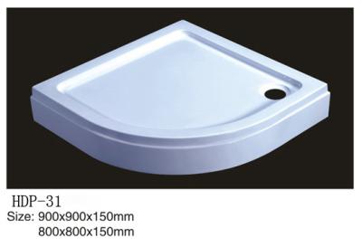 China Acrylic shower tray, shower basin,acrylic shower base HDP-31 900X900X150,800X800X150 for sale
