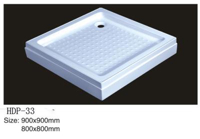 China Acrylic shower tray, shower basin,acrylic shower base HDP-33 900X900,800X800 for sale