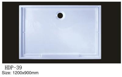 China Acrylic shower tray, shower basin,acrylic shower base HDP-39 1200X900 for sale