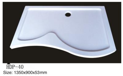 China Acrylic shower tray, shower basin,acrylic shower base HDP-40 1350X900X53 for sale