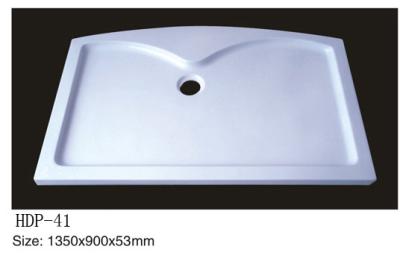 China Acrylic shower tray, shower basin,acrylic shower base HDP-41 1350X900X53 for sale