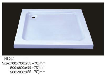 China Acrylic shower tray, shower basin,acrylic shower base HL-37 700X700X(55-70),800X800X(55-70 for sale
