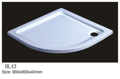 China Acrylic shower tray, shower basin,acrylic shower base HL-43 900X900X40 for sale