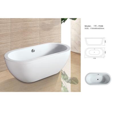 China Modern Bathtub,Acrylic bathtub white color,Bathtub, seamless Bathtub. HK7036 Size:170X80X62CM for sale