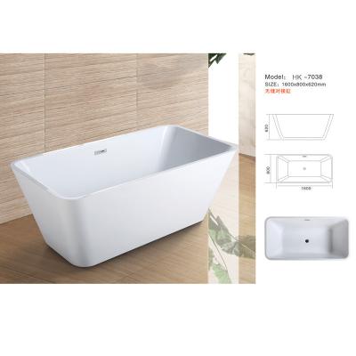 Chine Modern Bathtub,Acrylic bathtub white color,Bathtub, seamless Bathtub. HK-7038 Size:180X80X62CM à vendre