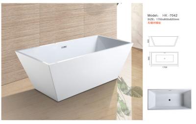 Chine Modern Bathtub,Acrylic bathtub white color,Bathtub, seamless Bathtub. HK-7042 Size:170X80X62CM à vendre