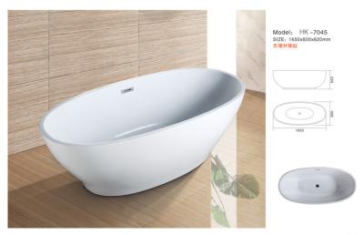 Chine Modern Bathtub,Acrylic bathtub white color,Bathtub, seamless Bathtub. HK-7045 Size:165X80X62CM à vendre