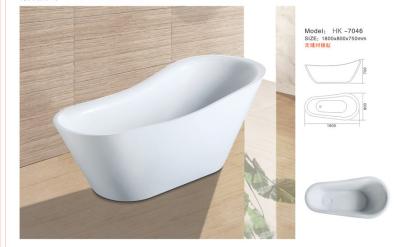 Chine Modern Bathtub,Acrylic bathtub white color,seamless Bathtub. HK-7046 Size:180X80X62CM à vendre