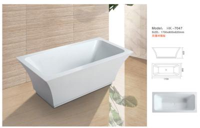 Chine Modern Bathtub,Acrylic bathtub white color,seamless Bathtub. HK-7047 Size:170X80X62CM à vendre