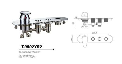 China Bathtub mixer,Faucet,cold/hot water basin tap T-0502YB2 for sale