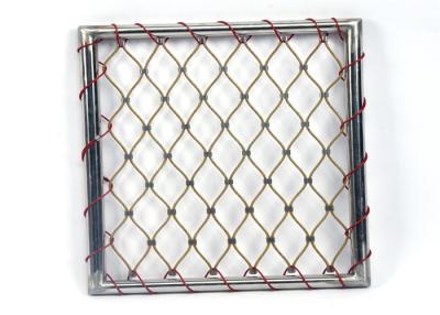 China Diamond Strongest Type Tend Knotted Ss Rope Mesh AISI304 For Zoo Enclosure for sale
