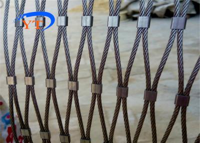 中国 高温抵抗のステンレス鋼の黒い酸化物ワイヤー ロープの網の網の塀 販売のため