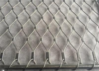 China Balcony Balustrade Infill Stainless Rope Mesh Steel Architecture System For Fence en venta