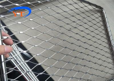 China Flexible Balustrade Cable Mesh Safety Netting 316l Stainless Steel Ferrule Cable Mesh for sale