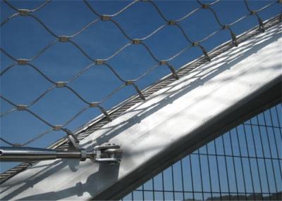 China SUS 316 Inox Wire Mesh Plain Woven SS Wire Rope Mesh For Stair Protection for sale